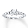 Thumbnail Image 1 of Previously Owned Diamond Engagement Ring 1 ct tw Princess-cut 14K White Gold