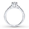 Thumbnail Image 2 of Previously Owned Diamond Engagement Ring 1 ct tw Princess-cut 14K White Gold