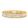Previously Owned Men's Bracelet 3/4 ct tw Diamonds 10K Yellow Gold 8.25"