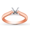 Thumbnail Image 1 of Previously Owned Diamond Ring Setting 1/15 ct tw Round-cut 14K Two-Tone Gold
