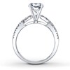 Thumbnail Image 1 of Previously Owned Diamond Ring Setting 5/8 ct tw Round-cut 14K White Gold