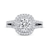 Thumbnail Image 4 of Previously Owned Diamond Engagement Ring 2 ct tw Round-cut 14K White Gold - Size 5