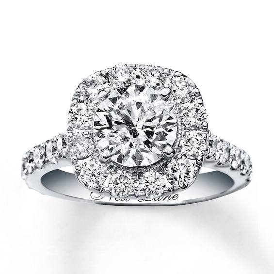 Previously Owned Neil Lane Engagement Ring 2-3/4 ct tw Round-cut Diamonds 14K White Gold