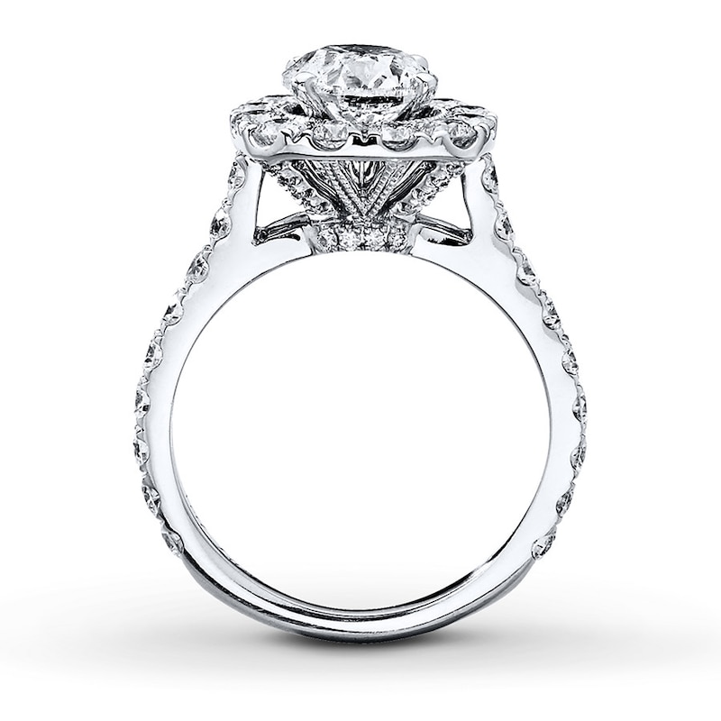 Main Image 2 of Previously Owned Neil Lane Engagement Ring 2-3/4 ct tw Round-cut Diamonds 14K White Gold