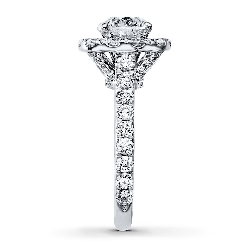 Main Image 3 of Previously Owned Neil Lane Engagement Ring 2-3/4 ct tw Round-cut Diamonds 14K White Gold