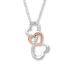 Thumbnail Image 0 of Previously Owned Diamond Accents Necklace Sterling Silver/10K Gold