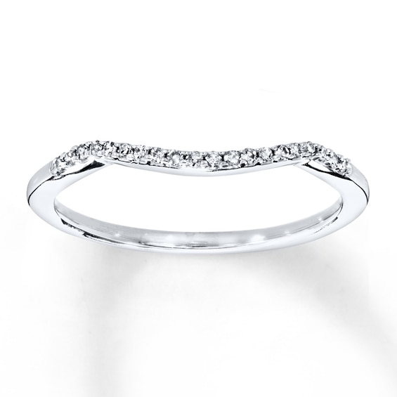 Previously Owned Diamond Band 1/15 ct tw Round-cut 10K White Gold