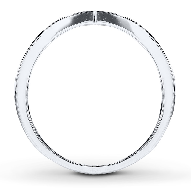 Main Image 2 of Previously Owned Diamond Wedding Band 1/15 ct tw Round-cut 10K White Gold