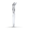 Thumbnail Image 3 of Previously Owned Diamond Wedding Band 1/15 ct tw Round-cut 10K White Gold