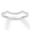 Thumbnail Image 1 of Previously Owned Diamond Wedding Band 1/8 ct tw Round-cut 14K White Gold