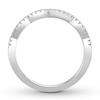 Thumbnail Image 2 of Previously Owned Diamond Wedding Band 1/8 ct tw Round-cut 14K White Gold