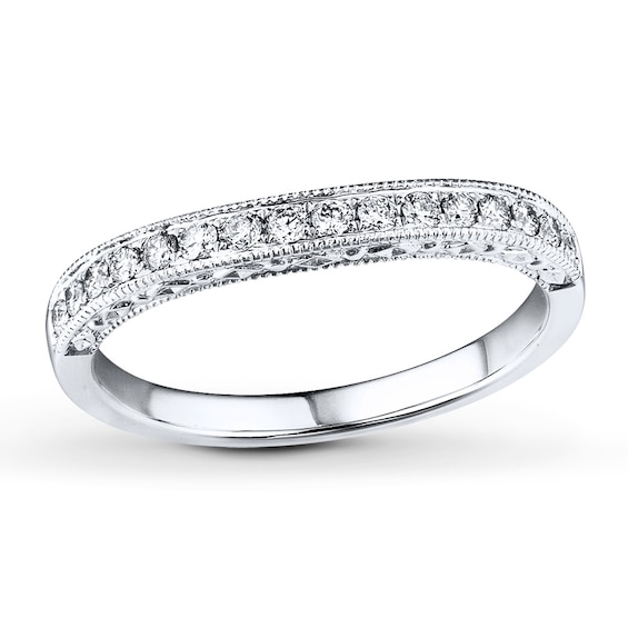 Previously Owned Diamond Ring 1/8 ct tw Round-cut 14K White Gold