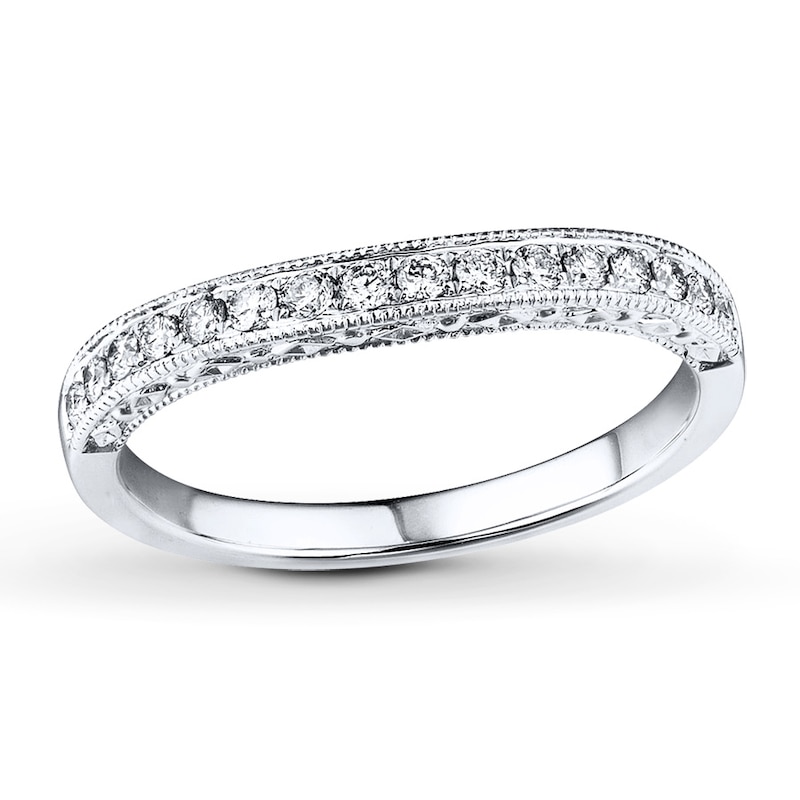 Main Image 1 of Previously Owned Diamond Ring 1/8 ct tw Round-cut 14K White Gold