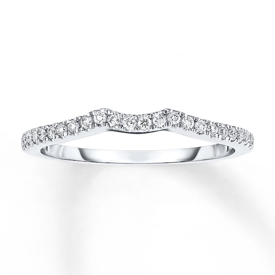 Previously Owned Diamond Wedding Band 1/6 ct tw Round-cut 14K White Gold