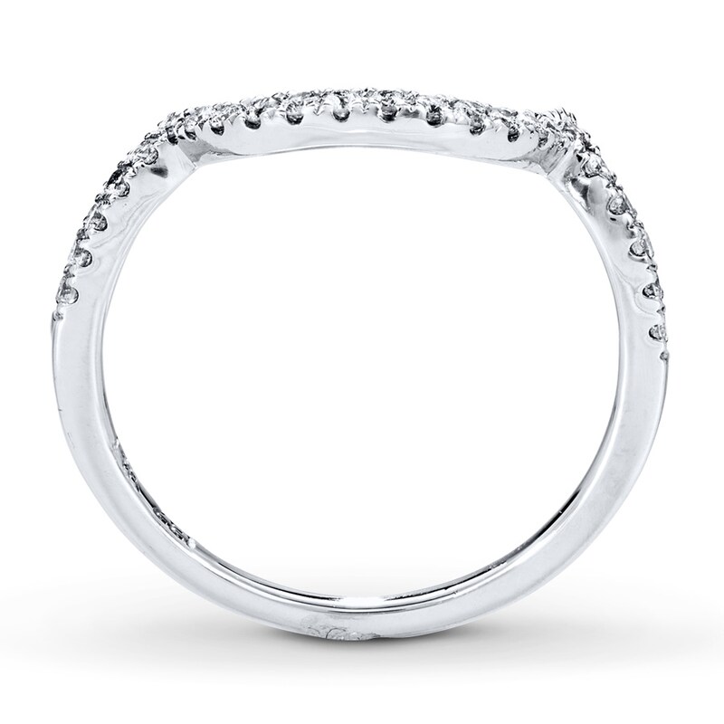 Previously Owned Diamond Wedding Band 1/5 ct tw Round-cut 14K White Gold