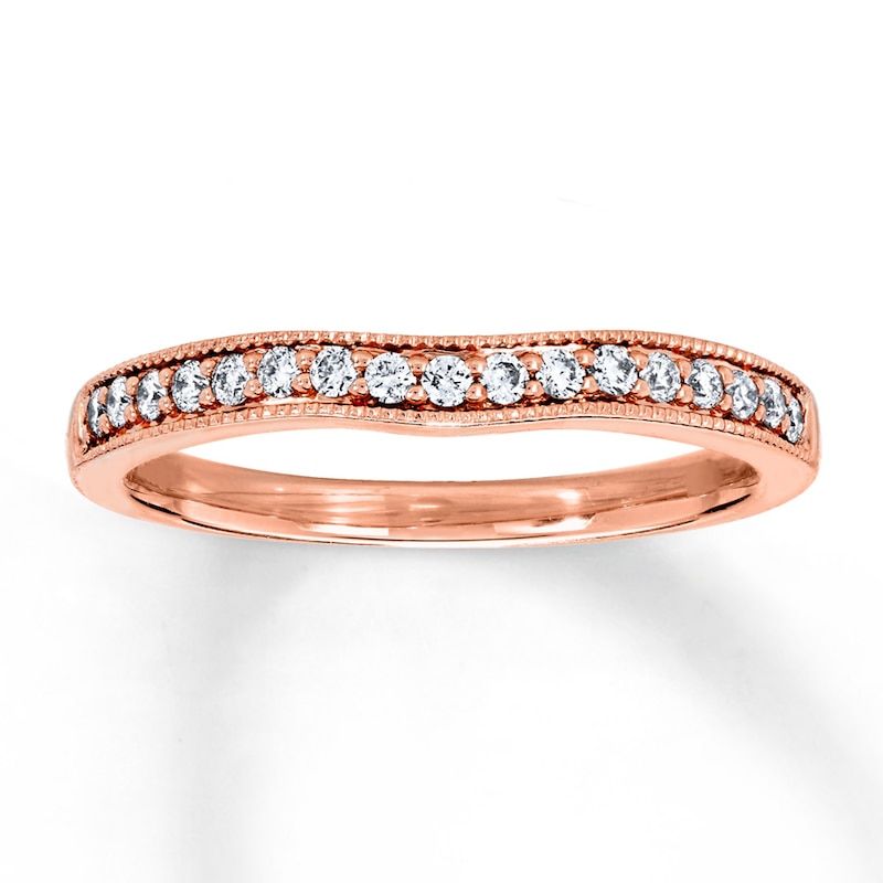 Previously Owned Diamond Ring 1/5 ct tw Round-cut 14K Rose Gold