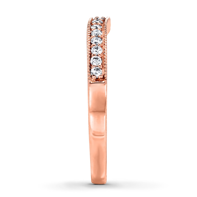 Main Image 3 of Previously Owned Diamond Ring 1/5 ct tw Round-cut 14K Rose Gold
