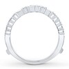 Thumbnail Image 2 of Previously Owned Diamond Enhancer Ring 3/4 ct tw Round & Baguette 14K White Gold