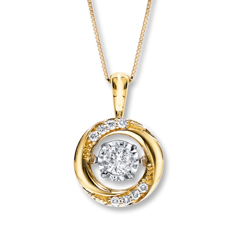 Main Image 1 of Previously Owned Diamond Necklace 1/2 ct tw 14K Yellow Gold