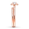 Thumbnail Image 3 of Previously Owned Diamond Bridal Set 1/2 carat tw Round-cut 14K Rose Gold