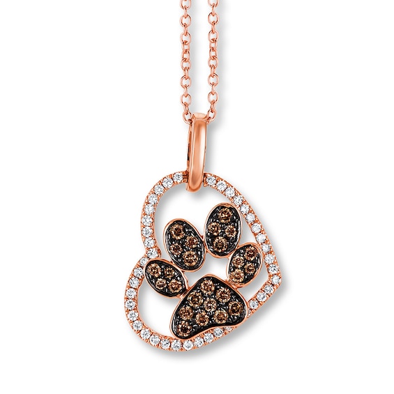 Previously Owned Le Vian Chocolate Diamonds 1/3 ct tw Necklace 14K Rose Gold