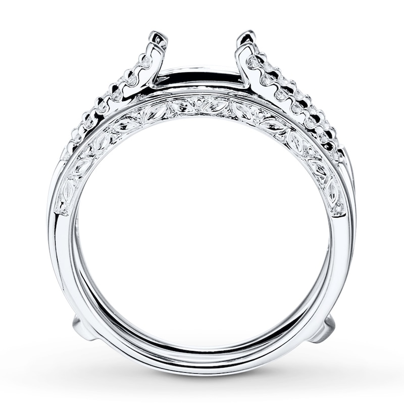 Main Image 2 of Previously Owned Diamond Enhancer Ring 1 ct tw Princess & Round 14K White Gold