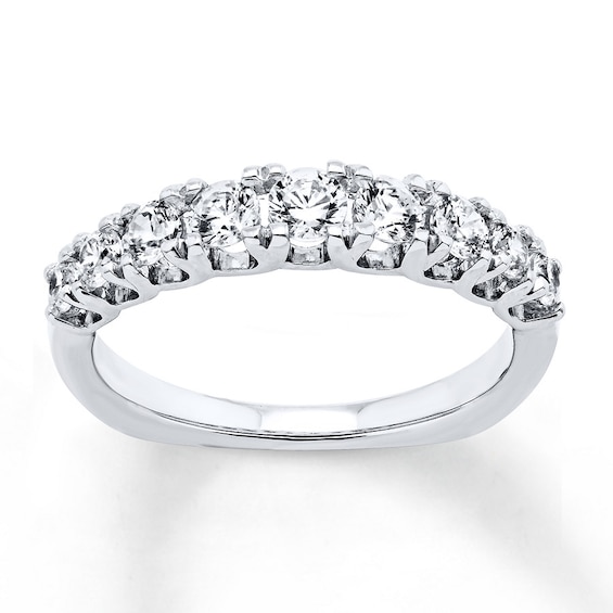 Previously Owned Hearts Desire Anniversary Band 3/4 ct tw Round-cut Diamonds 18K White Gold