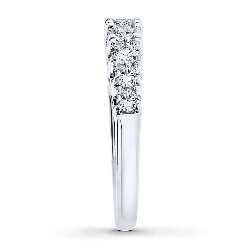 Main Image 3 of Previously Owned Hearts Desire Anniversary Band 3/4 ct tw Round-cut Diamonds 18K White Gold