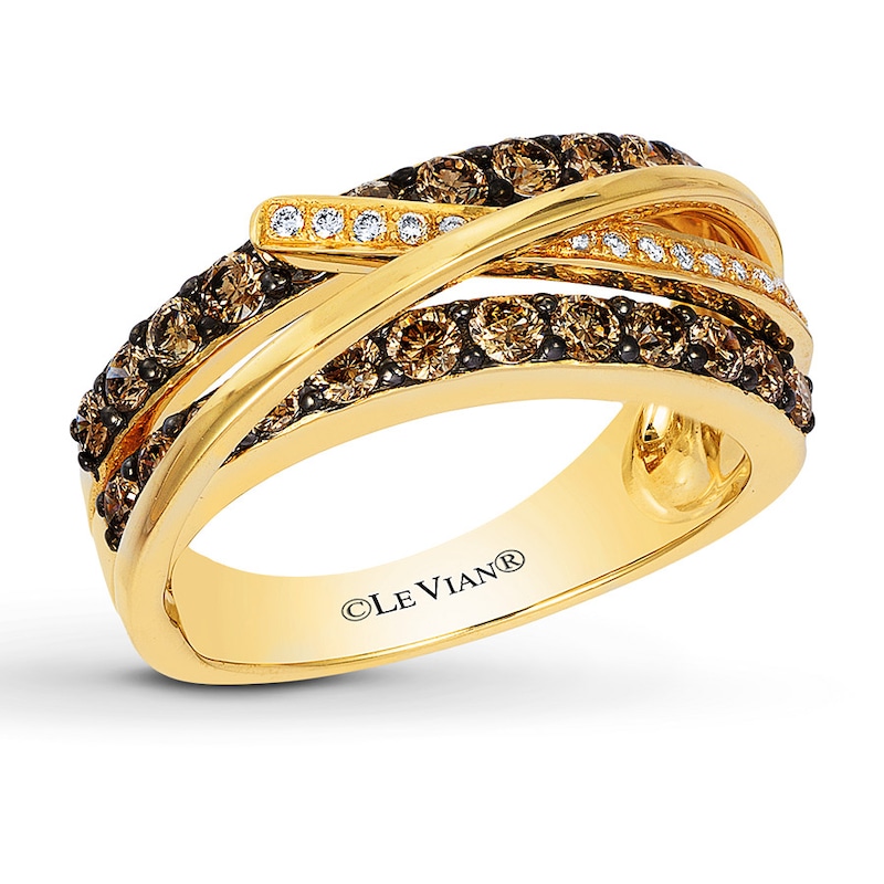 Main Image 1 of Previously Owned Le Vian Chocolate Diamonds 1 ct tw Ring 14K Honey Gold