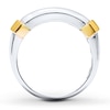 Thumbnail Image 1 of Previously Owned Men's Diamond Wedding Band 1 ct tw Round-cut 14K Two-Tone Gold