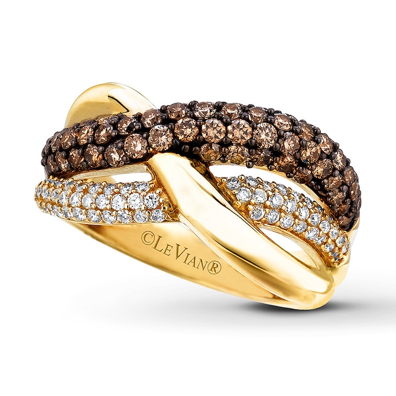 Main Image 1 of Previously Owned Le Vian Chocolate Diamonds 1-1/6 ct tw Ring 14K Honey Gold