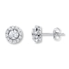 Thumbnail Image 0 of Previously Owned Diamond Earrings 1 ct tw 18K White Gold