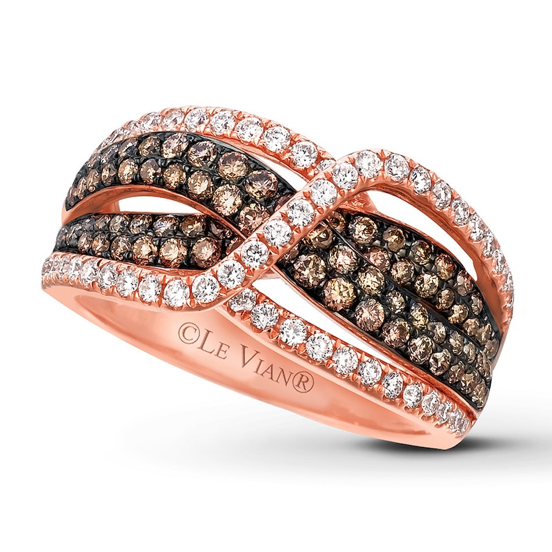 Main Image 1 of Previously Owned Le Vian Chocolate Diamonds 1-1/6 ct tw Ring 14K Strawberry Gold