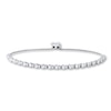 Thumbnail Image 1 of Previously Owned Diamond Bolo Bracelet 3 ct tw Round-cut 14K White Gold 9.5&quot;