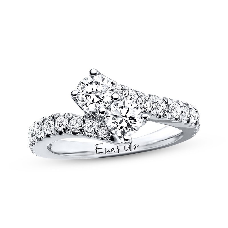 Previously Owned Ever Us SI2 Two-Stone Diamond Anniversary Ring 1-1/2 ct tw 14K Gold