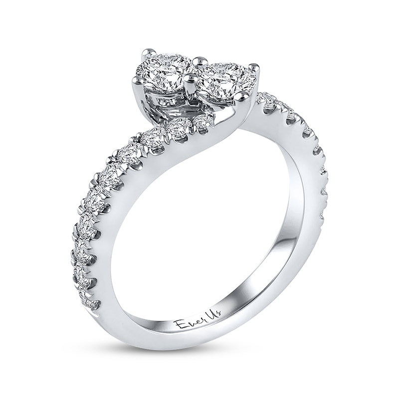 Previously Owned Ever Us SI2 Two-Stone Diamond Anniversary Ring 1-1/2 ct tw 14K Gold