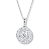 Thumbnail Image 0 of Previously Owned Unstoppable Love Diamond Necklace 1-1/2 ct tw 14K White Gold