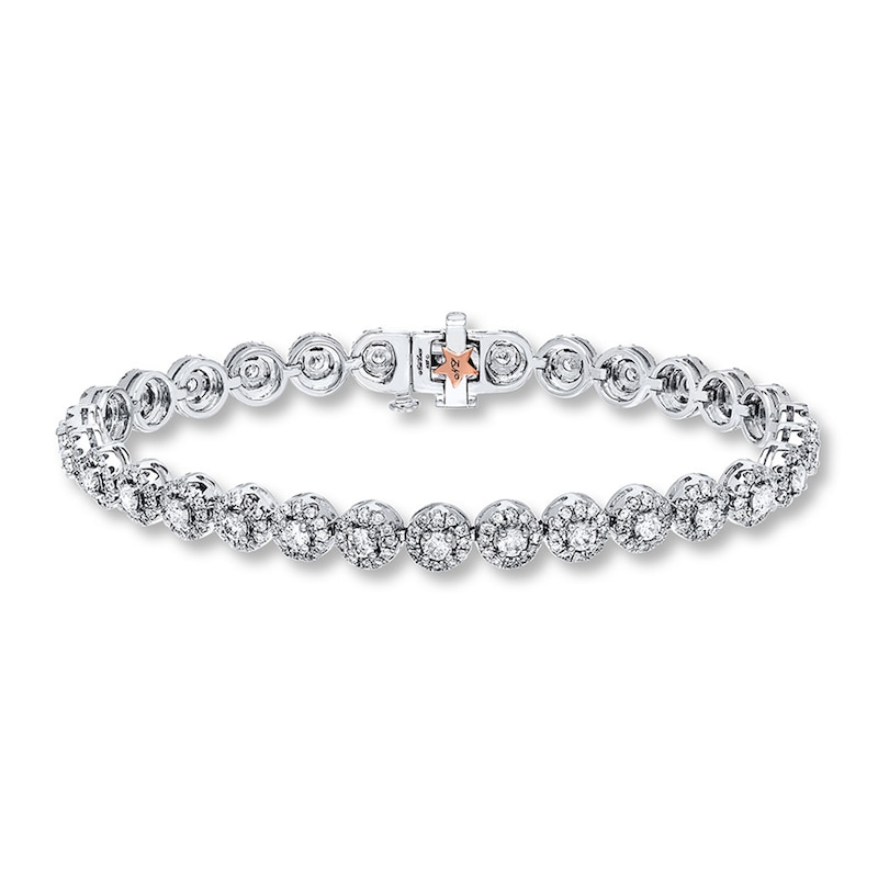 Main Image 1 of Previously Owned Neil Lane Bracelet 4 ct tw Diamonds 14K White Gold 7&quot;