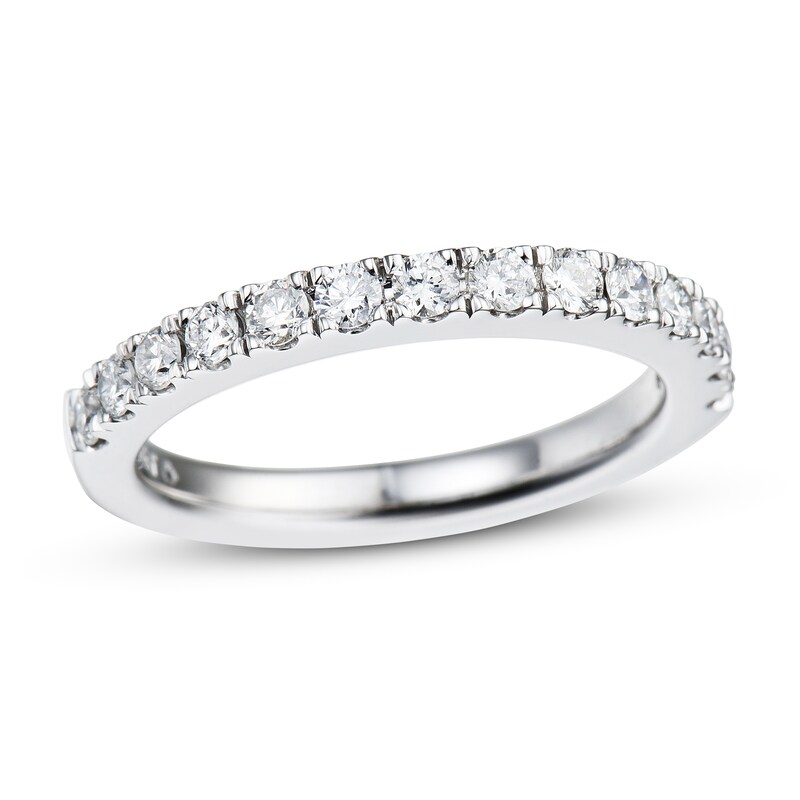 Main Image 1 of Previously Owned Diamond Wedding Band 1/2 ct tw Round-cut 14K White Gold