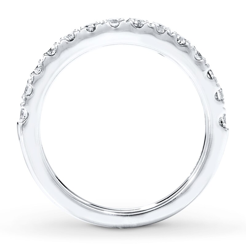 Main Image 2 of Previously Owned Diamond Wedding Band 1/2 ct tw Round-cut 14K White Gold