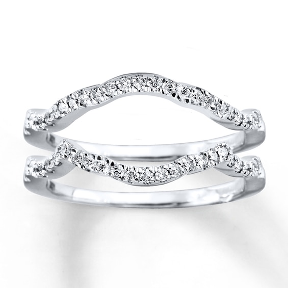 Previously Owned Diamond Wedding Bands 1/3 ct tw Round-cut 14K White Gold