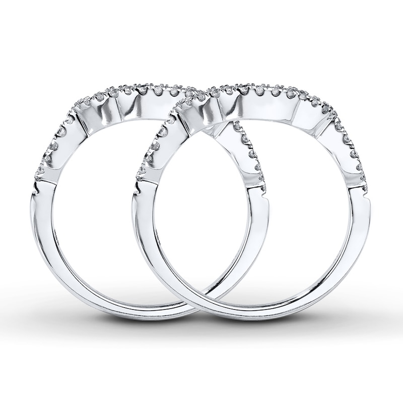 Main Image 2 of Previously Owned Diamond Wedding Bands 1/3 ct tw Round-cut 14K White Gold