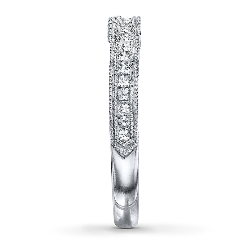 Main Image 3 of Previously Owned Neil Lane Diamond Ring 3/8 ct tw Princess-cut 14K White Gold - Size 5