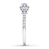 Thumbnail Image 3 of Previously Owned Diamond Engagement Ring 1/2 ct tw Round-cut 14K White Gold
