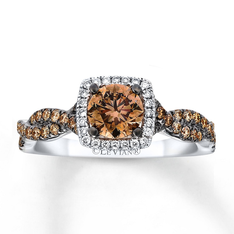 Main Image 1 of Previously Owned Le Vian Engagement Ring 1-1/8 ct tw Diamonds 14K Vanilla Gold