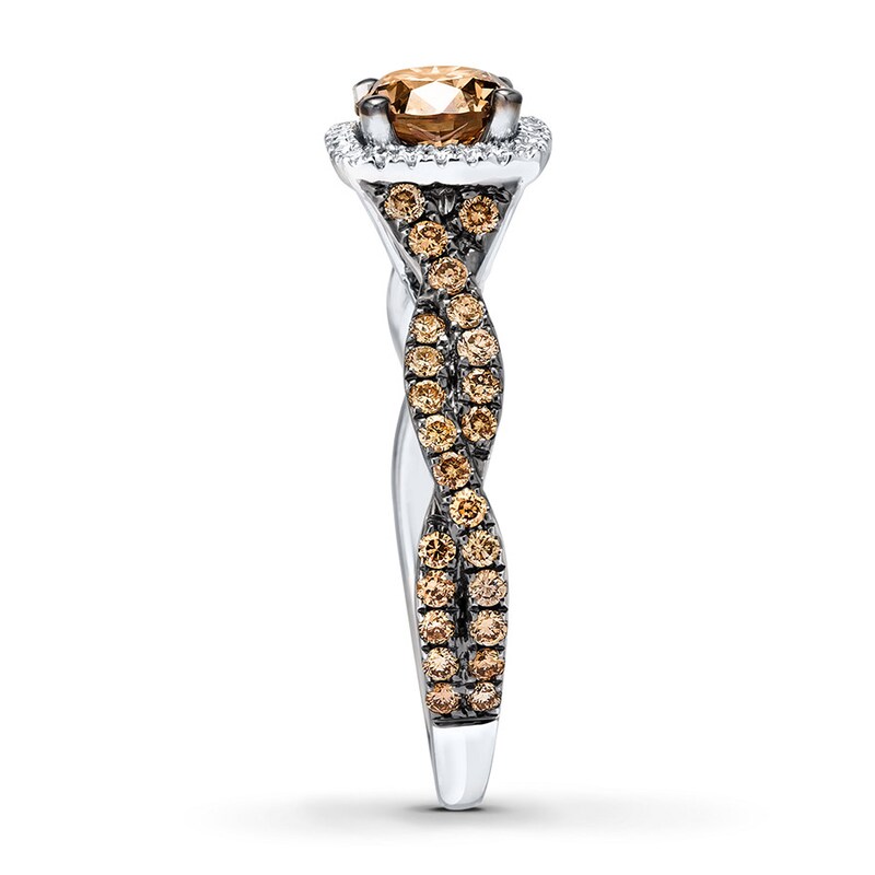 Main Image 3 of Previously Owned Le Vian Engagement Ring 1-1/8 ct tw Diamonds 14K Vanilla Gold