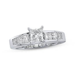 Previously Owned THE LEO Diamond Engagement Ring 1-1/2 ct tw Princess-cut 14K White Gold