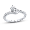 Thumbnail Image 3 of Previously Owned Ever Us Two-Stone Ring 3/4 ct tw Round-cut Diamonds 14K White Gold - Size 9.5