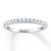 Thumbnail Image 1 of Previously Owned Diamond Anniversary Band 1/3 ct tw Round-cut 10K White Gold - Size 3.5