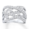 Thumbnail Image 1 of Previously Owned Diamond Ring 1 ct tw Round-cut 14K White Gold - Size 11.5